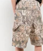 Ninth Hall Faded Camo Double Knee Loose Carpenter Shorts