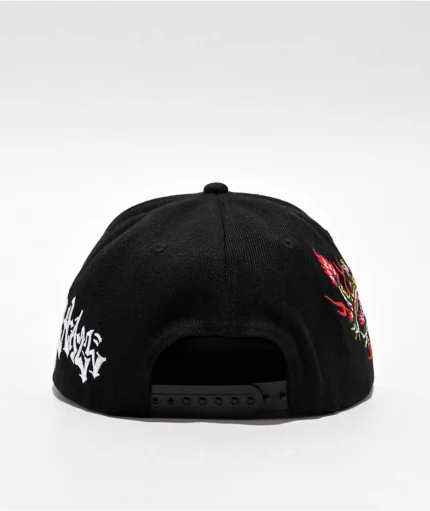Ninth Hall High Profile Dragon Black Snapback Hat