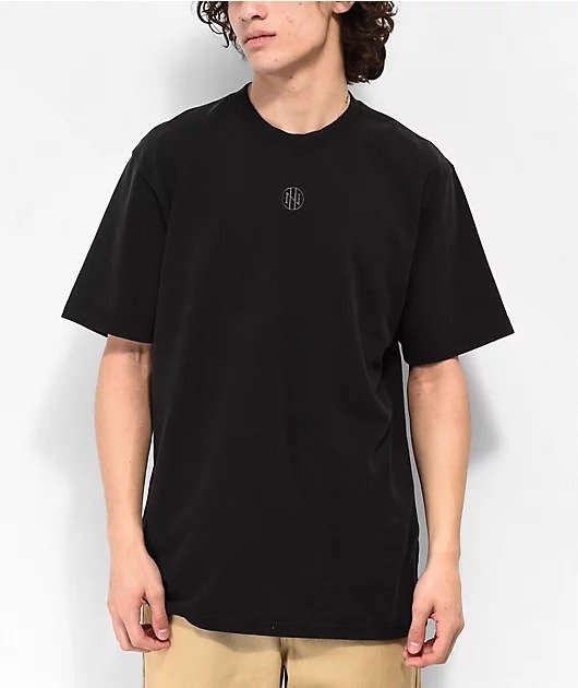 Fundamentals Ninth Hall Black Wash Boxy T-Shirt Fundamentals Ninth Hall Black Wash Boxy T-Shirt
