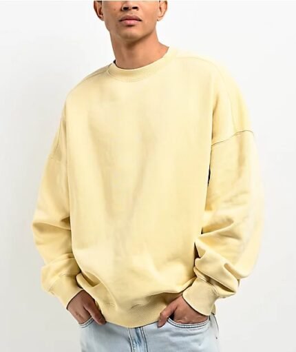 Fundamentals Ninth Hall Tan Boxy Crewneck Sweatshirt