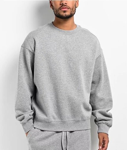 Ninth Hall Fundamentals Crewneck Sweatshirt Grey Boxy