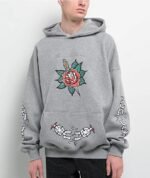 Ninth Hall Fundamentals Tattoo Flash Hoodie Grey